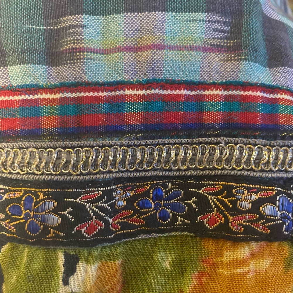 Vintage Floral & Mixed Pattern Button Down Shirt … - image 8